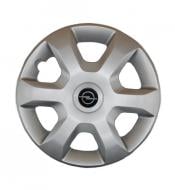 Ковпак для коліс A&K Opel A132(лого наліпка) R15" 4 шт. срібний
