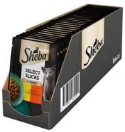 Корм влажный для котов Sheba с курицей и говядиной в соусе 28 шт. 85 г Корм влажный для котов Sheba с курицей и говядиной в соусе 28 шт. 85 г