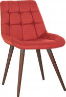 Стул обеденный Nowy Styl NICOLE WOOD ANTR (BOX-1) SQR БУК 1.031 ECO-90 красный / орех/антрацит