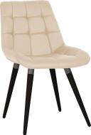 Стул обеденный Nowy Styl NICOLE WOOD ANTR (BOX-1) SQR БУК 1.043 ECO-13 светло-коричневый / черный/антрацит