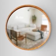 Зеркало настенное Luxury Wood Perfection Slim ясень Mahogany D700 мм