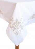 Скатерть Сияние 140x180 см белый/золотой Эдельвика