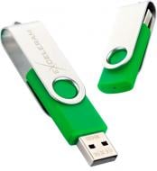 Флеш-пам'ять USB Exceleram P1 Series 16 ГБ USB 2.0 green (EXP1U2SIGR16)