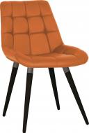 Стул обеденный Nowy Styl NICOLE WOOD ANTR (BOX-1) SQR БУК 1.043 ECO-72 оранжевый / черный/антрацит