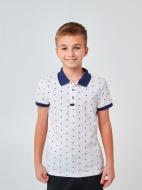 Поло для мальчиков Smil р.122 белый с рисунком 114112
