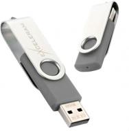 Флеш-пам'ять USB Exceleram P1 Series 8 ГБ USB 2.0 gray (EXP1U2SIG08)