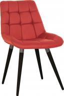 Стул обеденный Nowy Styl NICOLE WOOD ANTR (BOX-1) SQR БУК 1.043 ECO-90 красный / черный/антрацит