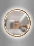 Зеркало со встроенной подсветкой Luxury Wood Perfection Slim LED дуб натуральный D650 мм