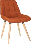 Стул обеденный Nowy Styl NICOLE WOOD ANTR (BOX-1) SQR БУК 1.007 SORO-51 оранжевый / бук/антрацит