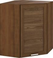 Шафа верхня кутова МС Дуб Родос 59,3х72х59,3 см, горіх лісовий рамковий Грейд