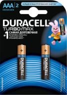 Батарейки Duracell Turbo AAA (R03, 286) 2 шт. (81417112)