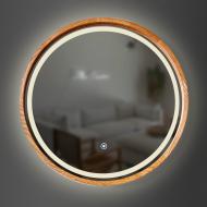 Зеркало со встроенной подсветкой Luxury Wood Perfection Slim LED ясень Mahogany D750 мм