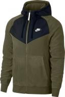 Джемпер Nike M NSW HOODIE FZ CORE WNTR SNL 929114-395 р. S зеленый
