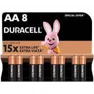 Батарейки лужні Duracell MN1500 AA (пальчикові) 8 шт. (81417083)