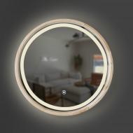 Зеркало со встроенной подсветкой Luxury Wood Perfection Slim LED ясень White D650 мм
