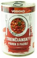 Консерва Veseko Trenciansky сосиски свиные с фасолью 400 г