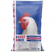 Комбікорм для бройлерів та іншої м'ясної птиці 19-43 дні гроуер 25 кг Best Mix