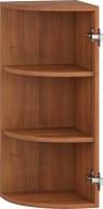 Шафа верхня кутова радіусна 300x720x300 мм горіх лісовий