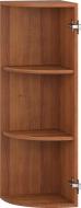 Шкаф верхний угловой радиусный 300x927x300 мм орех лесной