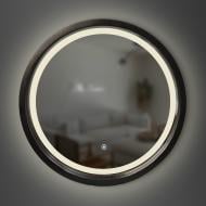 Зеркало со встроенной подсветкой Luxury Wood Perfection Slim LED ясень Black D750 мм