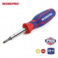 Викрутка зі змінними насадками WORKPRO WP221046