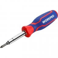 Викрутка зі змінними насадками WORKPRO WP221046