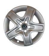 Колпак для колес A&K Skoda A143(лого наклейка) R16" 4 шт. серебряный