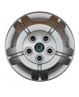 Колпак для колес A&K Skoda A146(лого наклейка) R15" 4 шт. серебряный