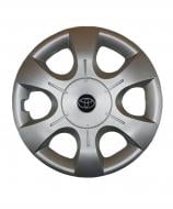 Колпак для колес A&K Toyota A149(лого наклейка) R15" 4 шт. серебряный