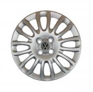 Колпак для колес A&K Volkswagen A161(лого наклейка) R15" 4 шт. серебряный