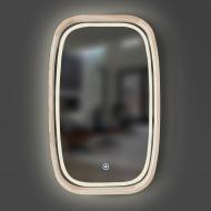 Дзеркало з вбудованим підсвічуванням Luxury Wood New Art Slim LED ясен White 450x750 мм