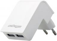 Зарядний пристрій EnerGenie USB 2.1A EG-U2C2A-02-W