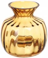 Ваза скляна Wrzesniak Glassworks Torun 13 см янтар 17-9937