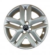 Ковпак для коліс A&K Citroen A201(лого наліпка) R16" 4 шт. срібний