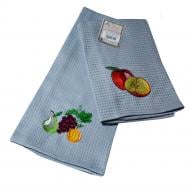 Набор полотенец кухонных сувенирных Фрукты №7 серый Набор полотенец кухонных сувенирных Фрукты №7 серый