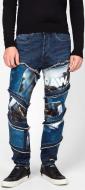 Джинсы G-Star RAW Spiraq RFTP patches water 3D slim D10836,9436-71 р. 27-32 синий