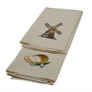 Набор полотенец кухонных сувенирных Хлеб №2 2 шт. бежевый Набор полотенец кухонных сувенирных Хлеб №2 2 шт. бежевый