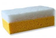 Губка Tnova целлюлозная + волокно (двухслойная) 160x90x60 мм