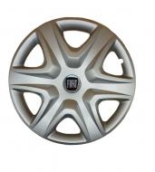 Ковпак для коліс A&K Fiat A191(лого наліпка) R15" 4 шт. срібний