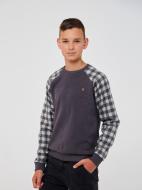 Джемпер для мальчика Smil р.164 серый в клетку 116581