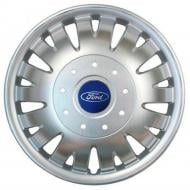 Колпак для колес выпуклые (на бусы) SJS Ford 410 R16" 4 шт. серебряный