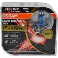 Автолампа галогенна Osram Night Breaker 200 H4 55 Вт 2 шт.(OS 64193NB200-HCB)