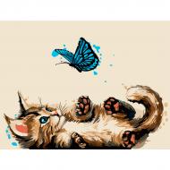 Картина по номерам Серый мейн-кун 953969 30x40 см Santi