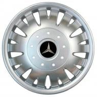 Колпак для колес выпуклые (на бусы) SJS Mercedes-Benz 410 R16" 4 шт. серебряный
