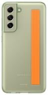 Чехол-накладка Samsung Clear Strap Cover Olive Green (EF-XG990CMEGRU) для S21 FE