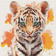 Картина по номерам Маленький тигр Идейка