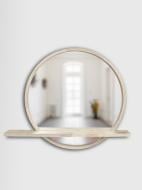 Зеркало с полкой Luxury Wood Sunset ясень White D700 мм