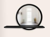 Зеркало с полкой Luxury Wood Sunset ясень Black D700 мм