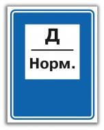 Наліпка Категорія приміщення Д/Норм 150х200 мм