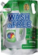 Гель для машинного та ручного прання Wash&Free Гірська свіжість (DOYPACK) 2 л